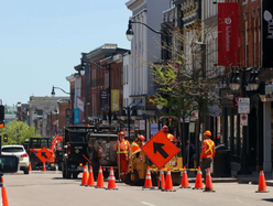 Downtown Kingston road repair work