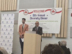 Jimmy Hassan speaking at the annual Diversity Dinner