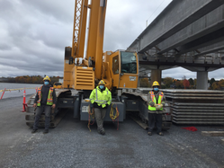 Bridge infrastructure construction in Kingston